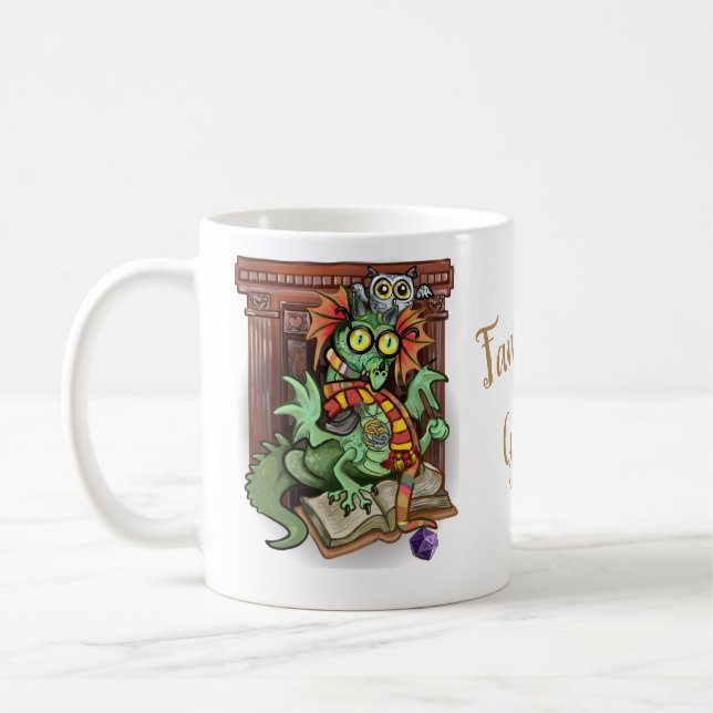 Fantasy Geek! Fan Dragon Kaffeetasse (Links)