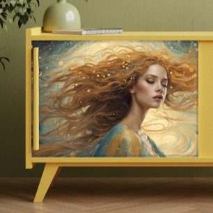 Fantasy Girl Decoupage Seidenpapier