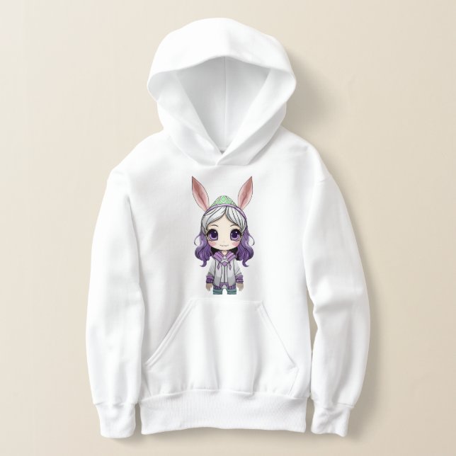 Fantasy Girl mit sonnigen Ohren Hoodie (Ablage )