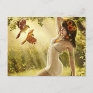 Fantasy Girl Postkarte