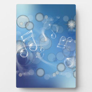 Fantasy Glass Musiknoten Fotoplatte