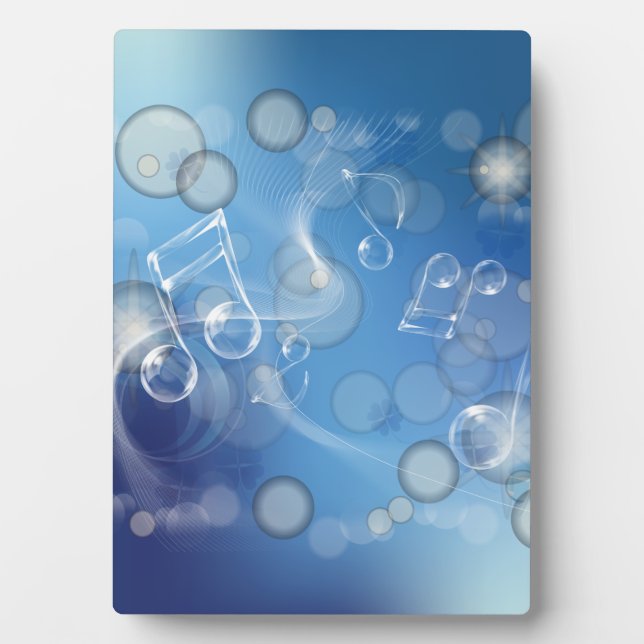 Fantasy Glass Musiknoten Fotoplatte (Vorderseite)
