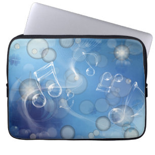 Fantasy Glass Musiknoten Laptopschutzhülle