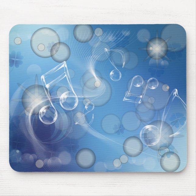 Fantasy Glass Musiknoten Mousepad (Vorne)