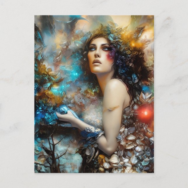 Fantasy Goddess Postcard Postkarte (Vorderseite)