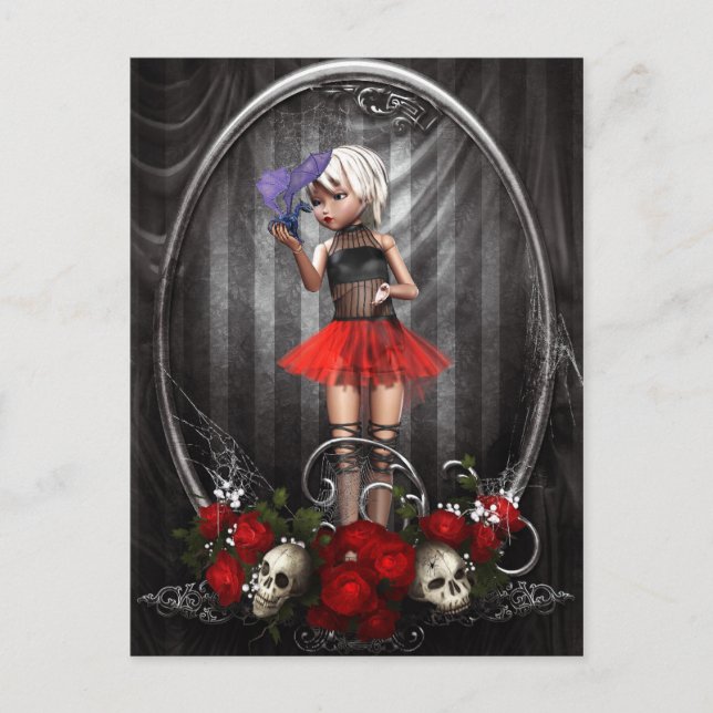 Fantasy Gooll Girl Postcard Postkarte (Vorderseite)