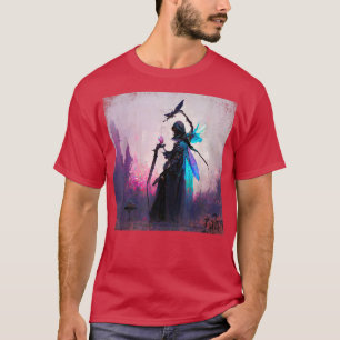 Fantasy Gothic Hexe Angler Fee Magier Woods Fairy T-Shirt
