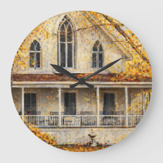 Fantasy-Gothic-Revival-Zimmermann-Haus-Wanduhr Große Wanduhr