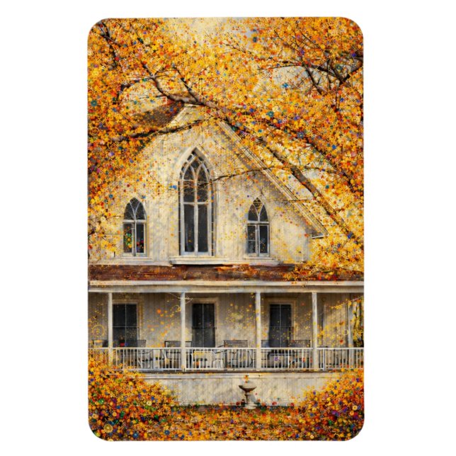 Fantasy-Gothic-Revival-Zimmermannshaus  Magnet (Vertikal)
