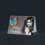 Fantasy Gothic Woman with Butterfly Birthday Card Karte<br><div class="desc">fügen Sie Ihre eigene Nachricht hinzu (diese Karte ist innen leer - klicken Sie auf KENNEN, um eine Nachricht für uns zu drucken für Sie hinzufügen ... . © 2004-2015 MarloDee Designs: Alle Rechte vorbehalten. Alle erforderlichen Lizenzen wurden erworben und sind in Datei gespeichert. Bilder auf dieser Website sind NICHT...</div>