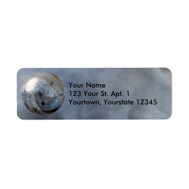 Fantasy Grau Wolf Crystal Ball Magic Animal (Vorne)