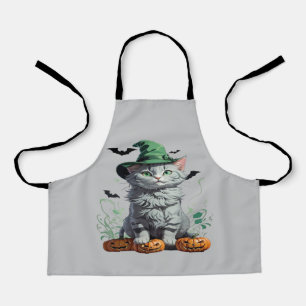 Fantasy Halloween-Kürbis-Kätzchen Schürze