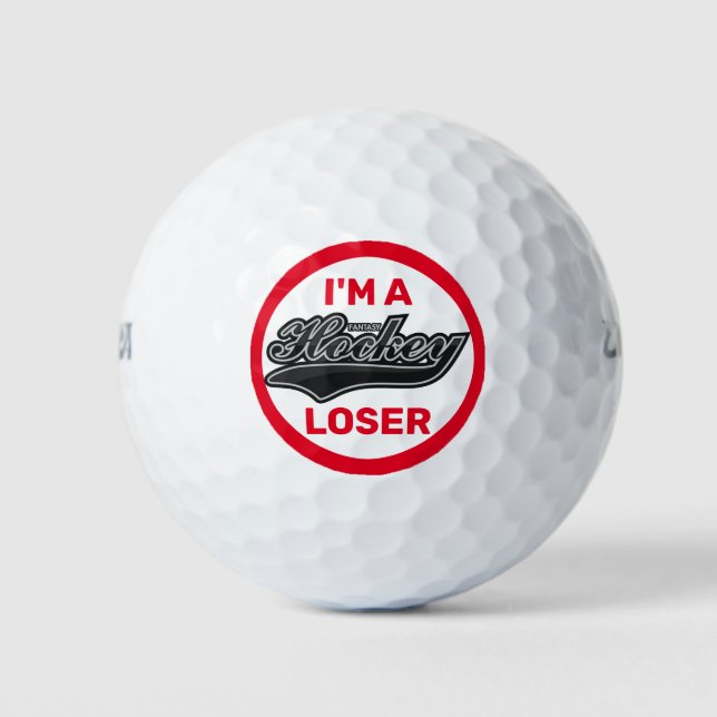 Fantasy Hockey Loser Golfball (Vorderseite)