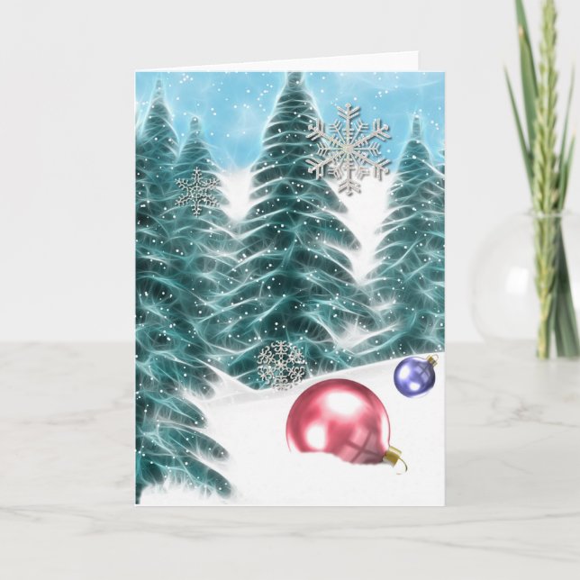 Fantasy Holiday Card Feiertagskarte (Vorderseite)