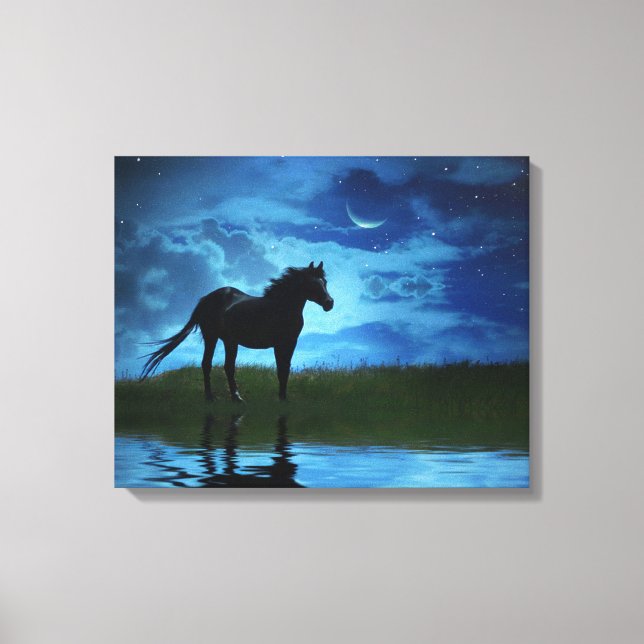 Fantasy Horand Moon Fine Art Fotografy Leinwanddruck (Vorderseite)