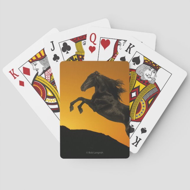 Fantasy Horses: Mountain Sunset Spielkarten (Rückseite)