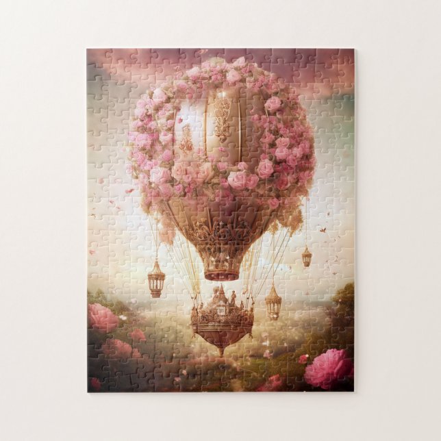 Fantasy Hot Air Ballon Pink Gold (Vertikal)