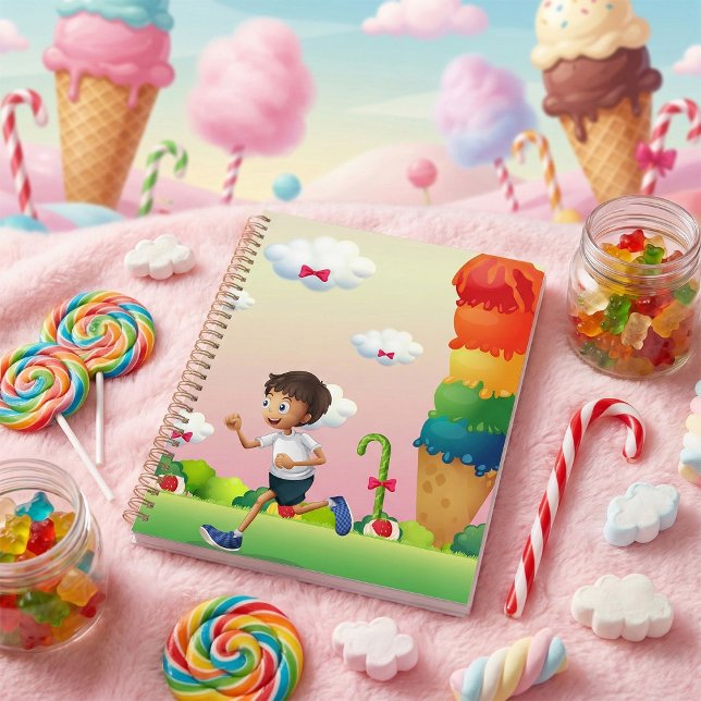 Fantasy Ice Cream Cone mit Happy Running Boy Planer (Von Creator hochgeladen)