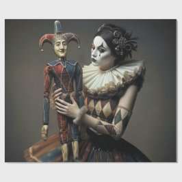 fantasy illustration geschenkpapier