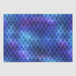 Fantasy Iridescent Dragon Blue Purple Scales Seidenpapier