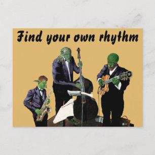 Fantasy Jazz Musicals Musik Postkarte