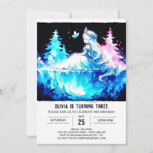 Fantasy Kids Princess Birthday Einladung