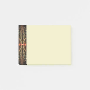 Fantasy-Konstruktion glänzende abstrakte Fraktal-K Post-it Klebezettel