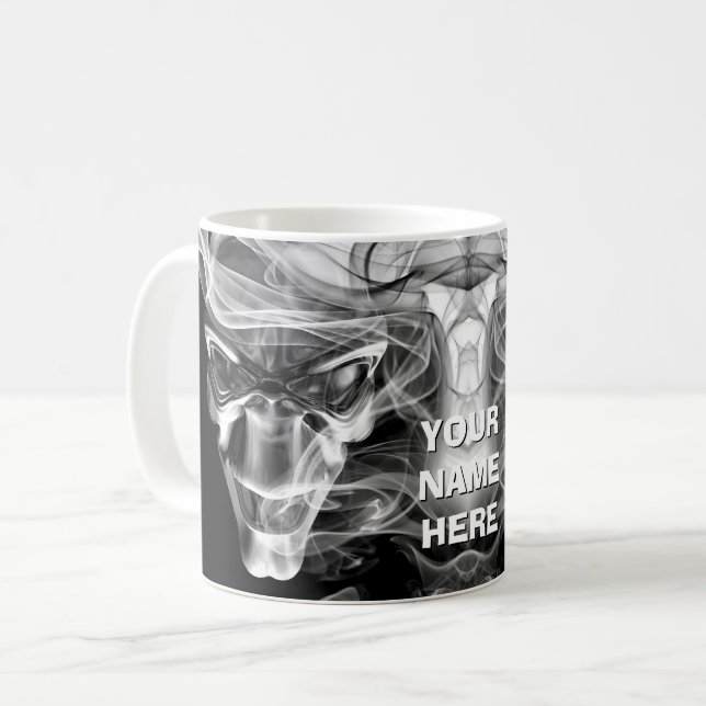Fantasy-Kreatur-Design. Personalisiert Kaffeetasse (Vorderseite Links)