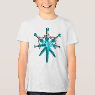 Fantasy-Kristall-Schwert-Kinder-Shirt Tri-Blend Shirt