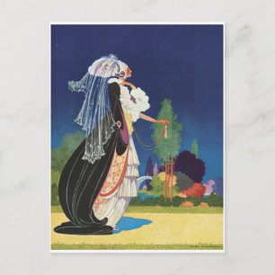 "Fantasy Lady" Vintage Postkarte