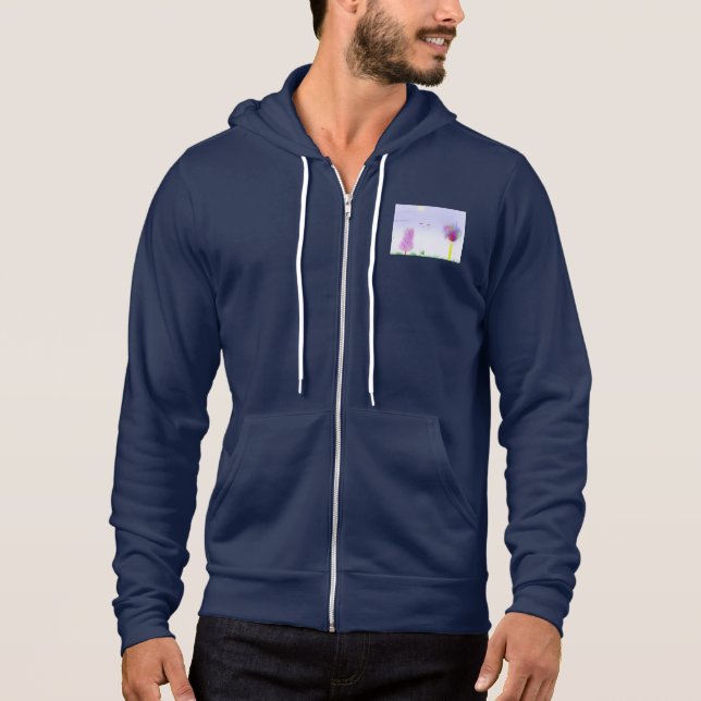 Fantasy Landscape Escape - Men's Zip-Up Hoodie (Vorderseite)
