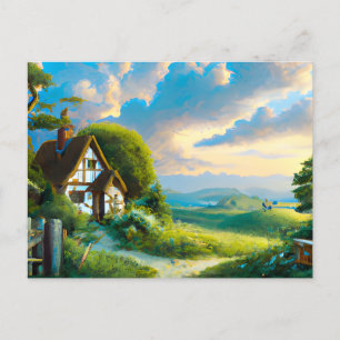 Fantasy Landscape in Summer Painting Postkarte