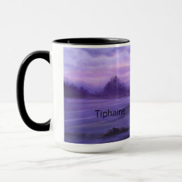 Fantasy Landscape Lila Tasse