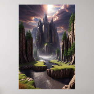 Fantasy Landscape Poster