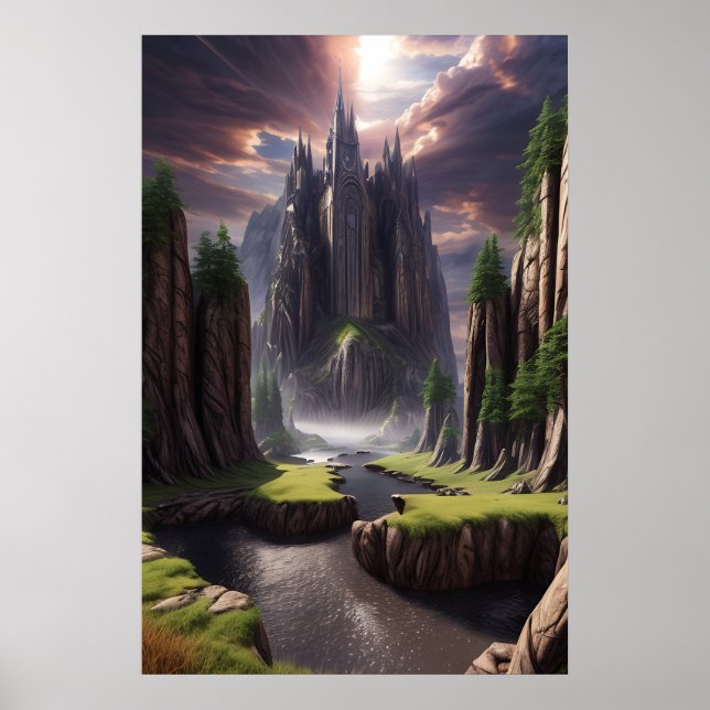 Fantasy Landscape Poster (Vorne)