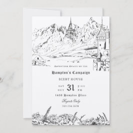 Fantasy Landscape Role Playing Game Kampagne Einladung