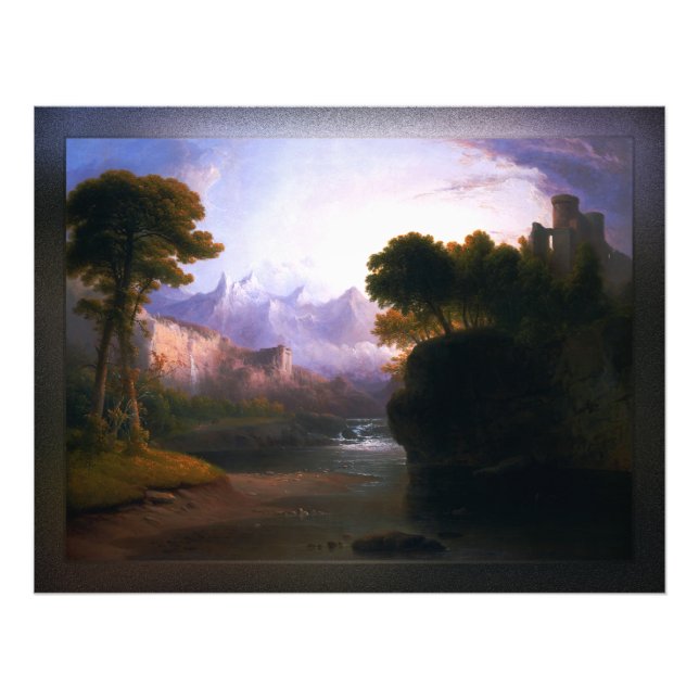 Fantasy Landschaft von Thomas Doughty Fotodruck (Vorne)