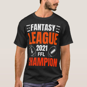 Fantasy League Champion Football 2021 Gewinner Vin T-Shirt