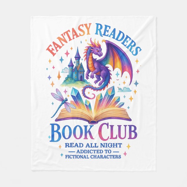 Fantasy Leser Book Club... Fleecedecke (Vorderseite)