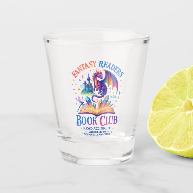 Fantasy Leser Book Club... Schnapsglas (Vorderseite)