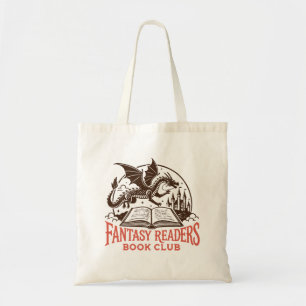 Fantasy-Leser Buchclub Drache und Buch Tragetasche