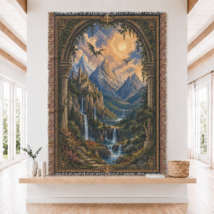 Fantasy-Leser-Geschenk Gewebte Wurfdecke Decke