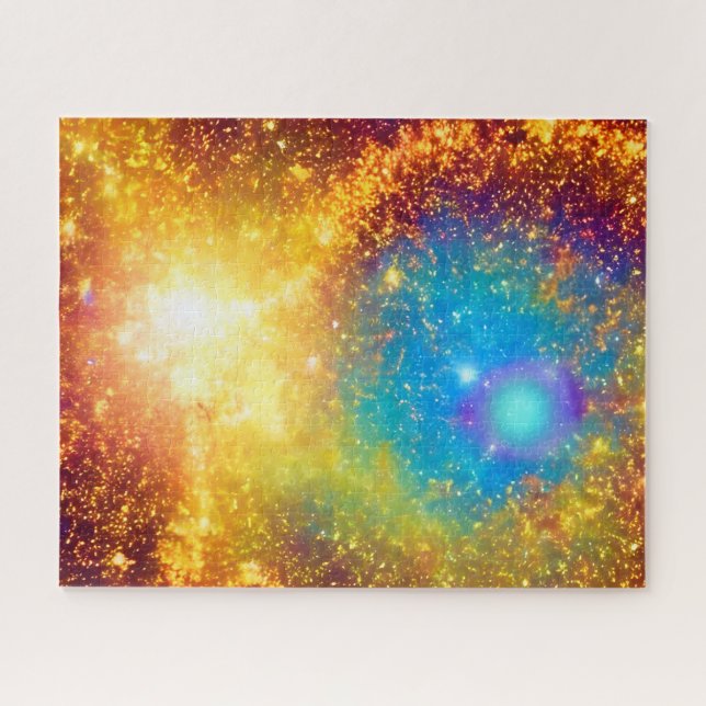Fantasy Lila und Gold Shiny Supernova (Horizontal)