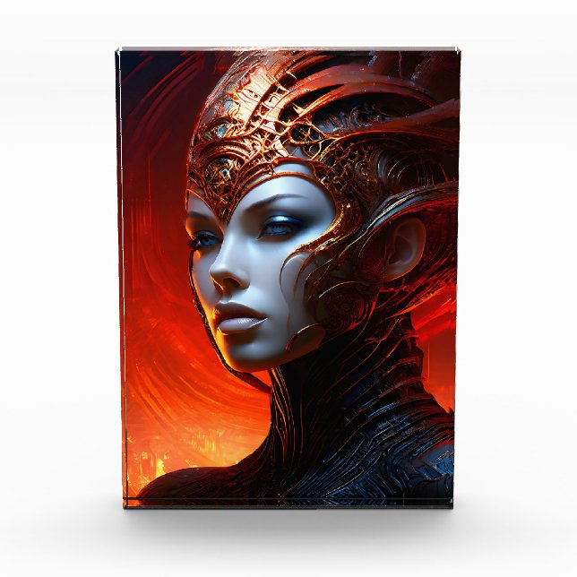 Fantasy Magic Art Dame Fotoblock (Vorderseite)