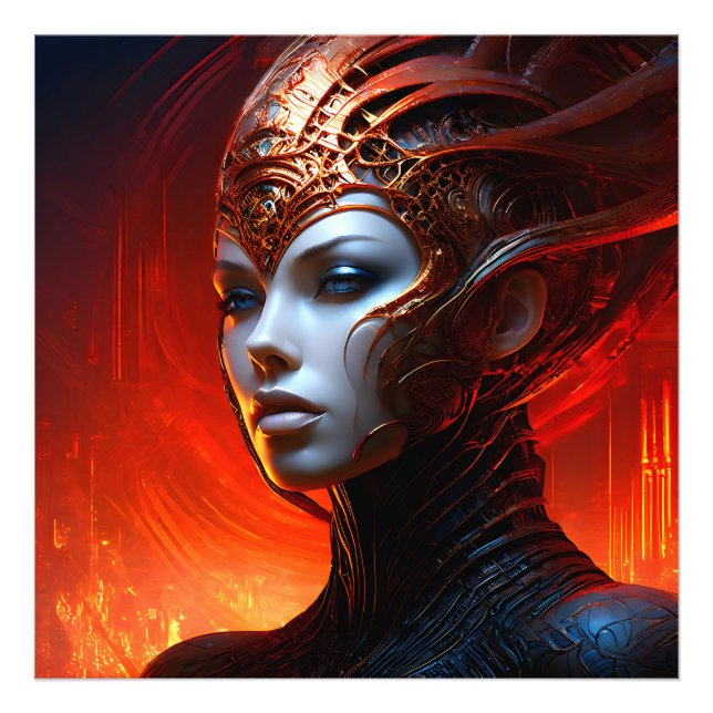 Fantasy Magic Art Dame Fotodruck (Vorne)