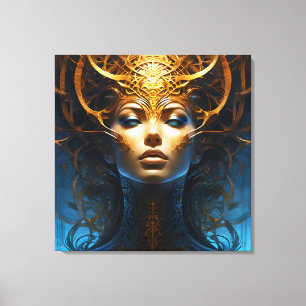 Fantasy Magic Art Dame Leinwanddruck
