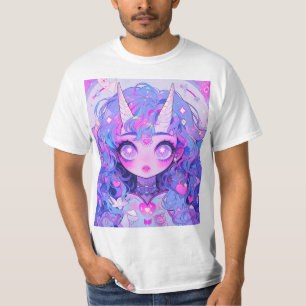 Fantasy Magical Unicorary Creature Anime Girl T-Shirt