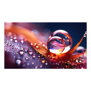 Fantasy Makro Wasserfall Fotodruck