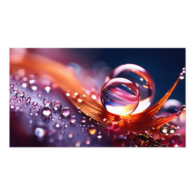 Fantasy Makro Wasserfall Fotodruck (Vorne)
