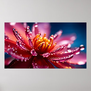 Fantasy Makro Wasserfall Poster